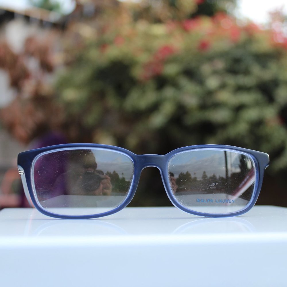 Mens Navy Plastic Polo Ralph Lauren Eyeglasses